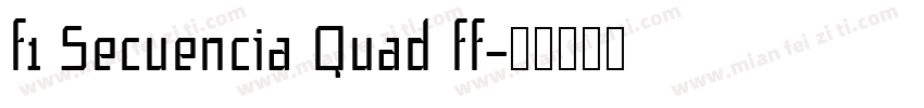 f1 Secuencia Quad ff字体转换